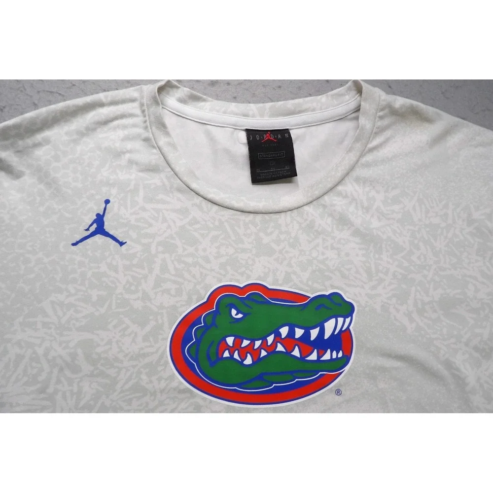 Jordan Florida Gators Player Issued Dri-FIT LS Shirt Men XL Gray McGaughey NCAA
